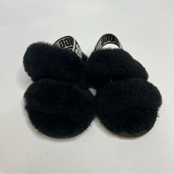 UGG Kids oh Yeah slides black & white size 6 - Picture 3 of 7